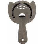 Barfly Diamond Lattice Etch Heavy Duty Spring Bar Strainer, Gun Metal Black