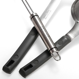 Suwimut 3 Pieces Spider Strainer Skimmer Spoon Set, Fine Mesh Stainless Steel Sieve Food Strainers, Large Hole Slotted Colander Frying Spoons, Strainer Ladle Wire Skimmer Spoon with Handle for Kitchen