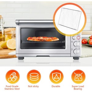 Stainless Steel Oven Rack for Breville Smart Oven BOV800XL, Plus BOV810BSS, Pro BOV845BSS. SP0002651, Oven Racks Replacements, Cooling Racks for Cooking and Baking