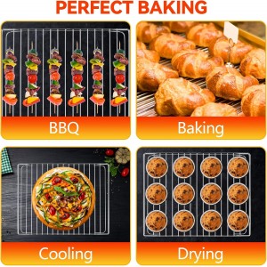 Stainless Steel Oven Rack for Breville Smart Oven BOV800XL, Plus BOV810BSS, Pro BOV845BSS. SP0002651, Oven Racks Replacements, Cooling Racks for Cooking and Baking