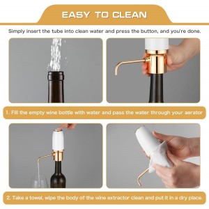 Electric Wine Aerator Pourer with Stopper, Automatic Wine Bottle Dispenser Machine with USB Rechargeable and Multi-Smart Wine Decanter, Best Wine Gifts for Wine Lovers