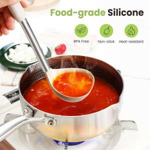 Cooking Utensils Set, 35Pcs Silicone Kitchen Utensils Set with Holder, 446°F Heat Resistant Food Grade Spatula Set, BPA Free Kitchen Gadgets for Non-stick Cookware, Easy to Clean (Khaki)