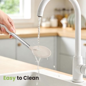 Cooking Utensils Set, 35Pcs Silicone Kitchen Utensils Set with Holder, 446°F Heat Resistant Food Grade Spatula Set, BPA Free Kitchen Gadgets for Non-stick Cookware, Easy to Clean (Khaki)