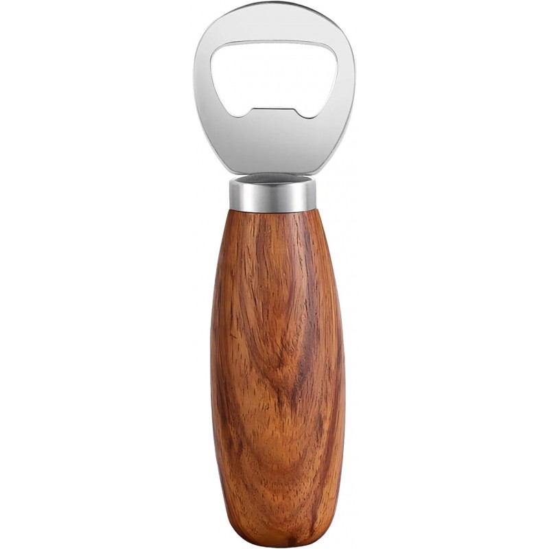 GREATLINK Personalized Beer Bottle Opener with Wood Handle, Cute Opener Wooden Handheld for Pop Can Soda Can Bottle Openers Cider Bottle Opener Gift for Kitchen Party Home Restaurant
