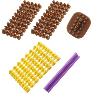 172 PCS Alphabet Number Symbols Cookie Cutters Set Biscuit Cake Impress Embosser Cutter Stamp Press DIY Embosser Mold for Cake Baking Clay