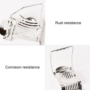Egg Slicer for Hard Boiled Eggs Heavy Duty Metal Egg Cutter Stainless Steel Wire Quickly for Eggs Salads Sandwiches