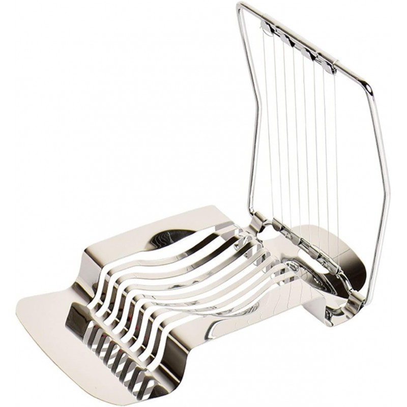 Egg Slicer for Hard Boiled Eggs Heavy Duty Metal Egg Cutter Stainless Steel Wire Quickly for Eggs Salads Sandwiches