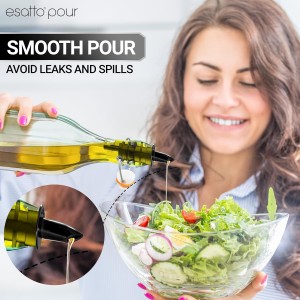 Esatto 100 Piece Plastic Bottle Pourer - Versatile Drink and Alcohol Pourer Spout - Easy Install, Durable, Professional Bar Tool