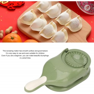 2-in-1 Plastic Dumpling Maker and Wrapper, Green Dough Press Mold Tool for Homemade Dumplings, Wontons, Pastries, Kitchen Gadget