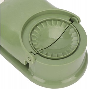 2-in-1 Plastic Dumpling Maker and Wrapper, Green Dough Press Mold Tool for Homemade Dumplings, Wontons, Pastries, Kitchen Gadget