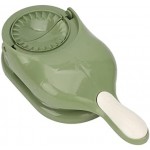 2-in-1 Plastic Dumpling Maker and Wrapper, Green Dough Press Mold Tool for Homemade Dumplings, Wontons, Pastries, Kitchen Gadget