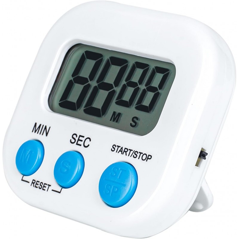 Kitchen Timers for Cooking and Baking with Big Digital Numbers and Loud Alarm Used in Cooking, Classroom, and Office.