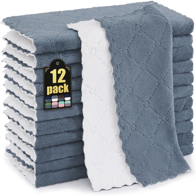 Mordimy 12 Pack Kitchen Cloths Dish Towels (10