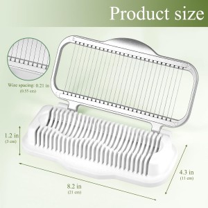 Larger Egg Slicer for Hard Boiled Eggs Banana Slicer, Aluminium & Stainless Steel Wires Strawberry slicer Multipurpose Heavy Duty Dishwasher Safe Banana Cutter slicer