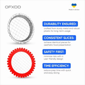 Egg Dicer for Hard Boiled Eggs - Wire Egg Salad Chopper Grid - Metal & Plastic Potato, Carrot & Egg Cutter, Set of 3 - Manual Grid for Salads, Appetizers and Sandwiches