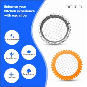 Egg Dicer for Hard Boiled Eggs - Wire Egg Salad Chopper Grid - Metal & Plastic Potato, Carrot & Egg Cutter, Set of 3 - Manual Grid for Salads, Appetizers and Sandwiches