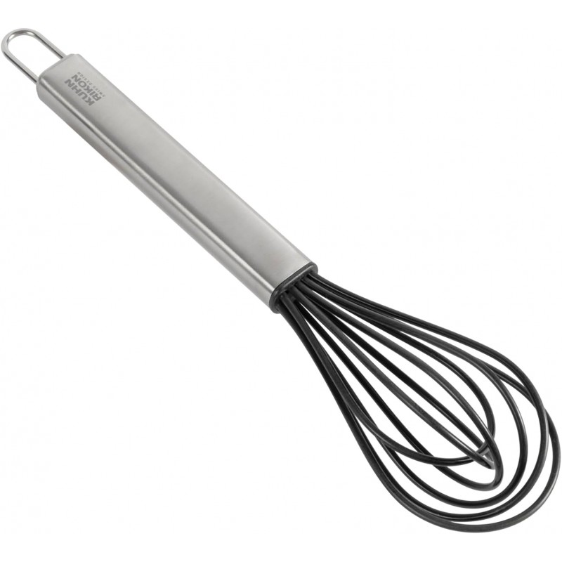Kuhn Rikon Essential Small Silicone Balloon Whisk – Heat-Resistant Silicone for Cookware-Safe Mixing & Blending