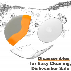 Pizza Slicer, VENZELL Pizza Cutter Wheel with Protective Blade Cover, Super Sharp Pizza Slicer Cutter, Easy to Clean Detachable Slicer, Ergonomic Grip Food Chopper, Pizza Knife Kitchen Tools, Orange