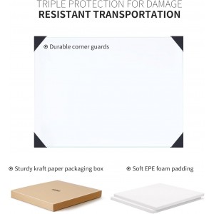 Large Tempered Glass Cutting Boards For Kitchen 18 x 24- High Transparency for Countertop Protection, Scratch-Resistant, Heat-Resistant, Dishwasher safe(XX-Large)