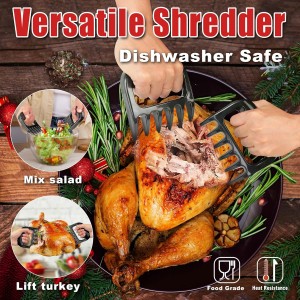 Professional Turkey Baster Meat Injector Syringe Kit, Baster for Cooking Thanksgiving & Christmas Turkey, Injector Marinades for Meats, Full Set with Basting Brush, Meat Shredder Claws, Large Capacity