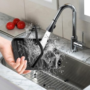 Ysks'hf spoon holder and pot lid holder，stainless steel，Kitchen Utensil Rest, scraper holder & pot holder，Spoon Holder for Stove Top - Kitchen Utensil Holder for Ladles & Tongs（Black)