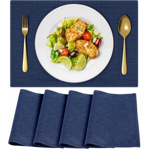 Cloth Placemats, Set of 4 Heat-Resistant...
