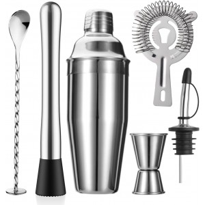 6-Piece Cocktail Shaker Set 24oz Shaker ...