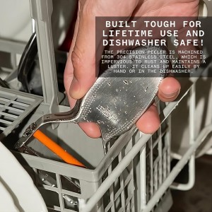 Milk Street Precision Peeler – Stainless Steel Vegetable Peeler with Replaceable Blades, Durable & Dishwasher Safe Potato Peeler for Effortless Veggie Prep