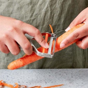 Milk Street Precision Peeler – Stainless Steel Vegetable Peeler with Replaceable Blades, Durable & Dishwasher Safe Potato Peeler for Effortless Veggie Prep