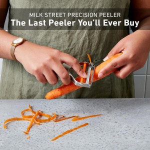 Milk Street Precision Peeler – Stainless Steel Vegetable Peeler with Replaceable Blades, Durable & Dishwasher Safe Potato Peeler for Effortless Veggie Prep