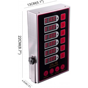 6 Channel Digital Commercial Kitchen Timer Cooking Reminder Loud Ring Alarm
