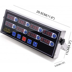 Commercial 8 Channel Kitchen Timer Digital Restaurant Timers Professional Loud Alarm Cooking Reminder