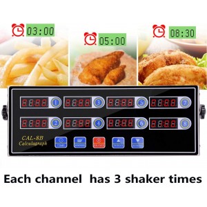 Commercial 8 Channel Kitchen Timer Digital Restaurant Timers Professional Loud Alarm Cooking Reminder