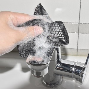 Premium Mesh Dish Cloths for Kitchen, Quick Drying Kitchen Dish Washing Net and Scrubber, Order-Free Dish Rags for Washing Dishes Black 12X12 6 Pack