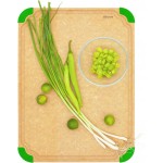 Elihome Premium Series Color Code Wood Fiber Dishwasher Safe Cutting board for Kitchen, Food Icon, Juice Grooves, Non-Porous, Non-slip Feet,Made in USA, X-Large 19 x 14 x 1/4