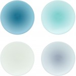 Drink Coasters Light Blue Coaster Set of 4, Acrylic Coasters for Drinks Heat Resistant Cup Coasters for Table, Tabletop Protection Mats for Mugs and Cups