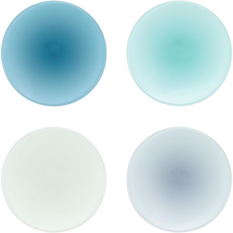 Drink Coasters Light Blue Coaster Set of 4, Acrylic Coasters for Drinks Heat Resistant Cup Coasters for Table, Tabletop Protection Mats for Mugs and Cups