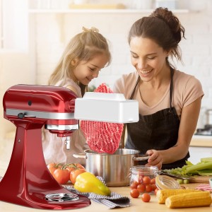 Electric Meat Tenderizer for All KitchenAid and Cuisinart Household Stand Mixers, Mixers Accesssories for Kitchen Aid Attachment, Tenderize Meat More Smoothly and Effortless, Dishwasher Safe, White