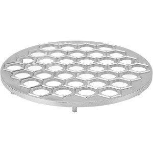 Russian Ravioli Maker Dumplings Mold Aluminum Alloy 37 Holes 9.8 Inch Pelmeni Maker Mold Pelmeni Meat Dumplings Maker for Kitchen(Silver)