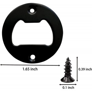 Bottle Opener Insert - 20 Sets Stainless Steel Inserts Kit with Screws Screwdriver for DIY Resin Mould Kit Hardware Parts Supply（black)