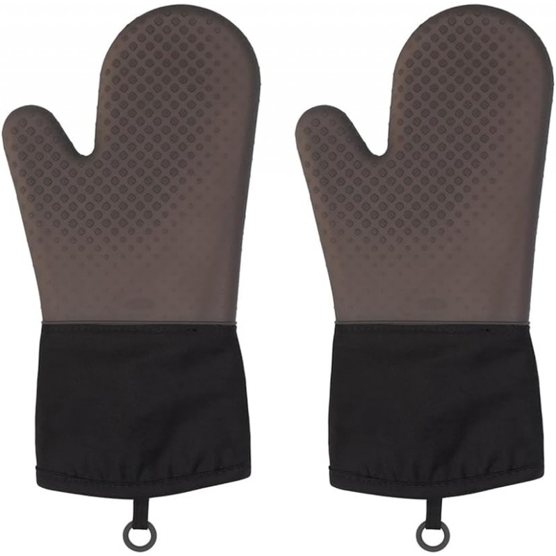 OXO Good Grips Silicone Oven Mitt - Black, Pack of 2
