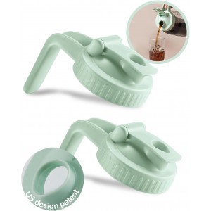 2 Pack Wide Mouth Mason Jar Lids V-Shape...