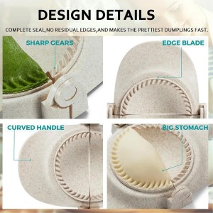 Dumpling Maker Set with Dough Cutter and Empanada Press Mold - Effortlessly Make Perfect Dumplings, Calzones, Pierogi, Chinese Turnovers (3