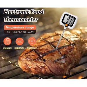 10 Inch Long Digital Candy Thermometer with Pot Clip,Deep Fry Thermometer,Rotating Display, Best Instant Read Food Meat Thermometer for Candy Making or Deep Frying