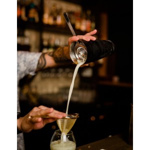 Bull in China Antique Style Hawthorne Antique Brass | Bar Hand Strainer | Cocktail Strainer | Sieve for Bartending | Mixing Glass Strainer