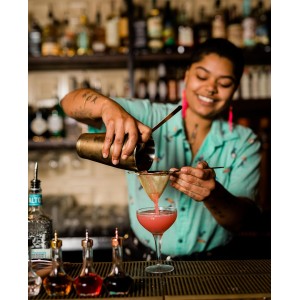 Bull in China Antique Style Hawthorne Antique Brass | Bar Hand Strainer | Cocktail Strainer | Sieve for Bartending | Mixing Glass Strainer