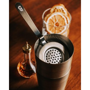 Bull in China Antique Style Hawthorne Rainbow Chrome | Bar Hand Strainer | Cocktail Strainer | Sieve for Bartending | Mixing Glass Strainer