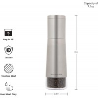 KitchenAid Stainless Steel Filled Pepper Grinder, 8 Inch