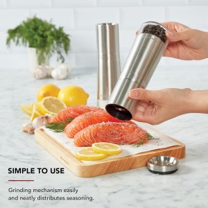 KitchenAid Stainless Steel Filled Pepper Grinder, 8 Inch