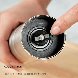 KitchenAid Stainless Steel Filled Pepper Grinder, 8 Inch